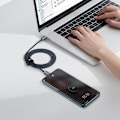 Miniatyrbild 9 av 9: Kabel för snabbladdning och dataöverföring USB-C USB-C 100W 1,2m svart