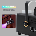Miniatyrbillede 7 af 10: Tågemaskine 450W røgmaskine med 13 farvede LED-lys og RGB-effekt, tågemaskine med 2 lednings- og radiofjernbetjeninger til bryllupper, Halloween, jul
