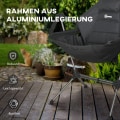 Pikkukuva 9 / 10: Hammock Camping Chair Kokoontaittuva Puutarhatuoli Jopa 120Kg, Oxford, Musta