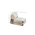 Miniatyrbillede 8 af 8: 1-sædet sovesofa Fold Teddy - Creme