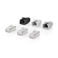 Pikkukuva 4 / 6: RJ45-liitin | RJ45 Pass Through | Kiinteä/juosteinen FTP CAT6a | Suora | Kullattu | 10 kpl | PVC | Harmaa / Musta / Valkoinen | Laatikko