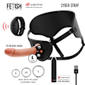 Miniatyrbild 1 av 11: Fetish Submissive Cyber ​​Strap - Sele med dildo och kula fjärrkontroll Watchme L-teknik