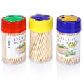 Miniatyrbild 1 av 6: Set med 3 förpackningar trä-tandpetare, 150 st per förpackning