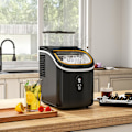 Miniatyrbild 3 av 10: Ice Cube Machine 15 kg/24h Ice Cube Maker med 1,5 L vattentank, spade, isbehållare Ice Cube Maker Maskin med LED Display Svart 22 x 30 x 33 cm |