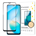 Pikkukuva 1 / 9: 9H karkaistu lasi Infinix Hot 12i:n koko näytölle kehyksellä Koteloystävällinen musta