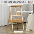 Miniatyrbillede 6 af 10: Staffeli Stående Staffeli Sammenfoldelig Træstaffeli Højdejusterbart Studiestaffel Med Holder, Til Lærreder Op Til 92 Cm Høje