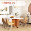 Miniatyrbillede 7 af 10: Klapbord Spisebord Mobilt Skrivebord Med Klapbord Sidebord Med Hjul Spisebord Til Køkken Hvid