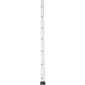 Miniatyrbillede 10 af 10: Markise, Foldearmsmarkise, Højdejusterbar Klemmemarkise, 200X150Cm, Blå/Hvid, Aluminium