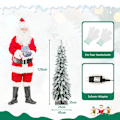 Miniatyrbillede 3 af 5: 120 cm højt kunstigt juletræ med 225 PVC-grenspidser 100 LED-lys