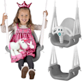 Pikkukuva 1 / 8: Ricokids Elephant 3in1 ämpärikeinu, harmaa ja valkoinen
