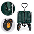 Miniatyrbillede 6 af 9: Havetransportvogn, 400 kg, til traktor, åbne sidepaneler, store oppustelige hjul, MultiGarden