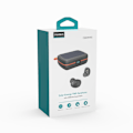 Miniatyrbillede 5 af 9: Vandtætte TWS trådløse hovedtelefoner med solcelleoplader og 2500mAh powerbank, sort