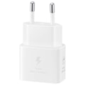 Pikkukuva 2 / 3: Samsung GaN USB-C 25W SFC seinälaturi valkoinen