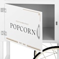 Pikkukuva 3 / 6: Popcorn-koneen vaunun alusta retrokaappi 51 x 37 cm - valkoinen ja kulta