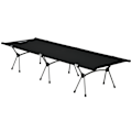 Miniatyrbillede 1 af 10: Campingseng, Foldbar Feltseng I Aluminium Med Bæretaske, Højdejusterbar, Sort, 190X65X38Cm, Op Til 150 Kg