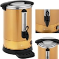 Miniatyrbillede 1 af 7: Kaffe/temaskine med hane og drypbakke 14 l 1500 W guld
