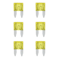 Miniatyrbillede 2 af 4: Bladsikringer mini 20A gul 6 stk i blister