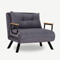 Miniatyrbillede 2 af 8: 1-sædet sovesofa Sando Single - Grå