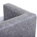 Miniatyrbillede 10 af 10: Hundesofa Komfortabel Kæledyrssofa Lavet Af Kunstlæder Og Kort Plys, Grå, 68X41X32Cm