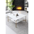Miniatyrbild 1 av 4: Soffbord Gold Line - Vit, Svart