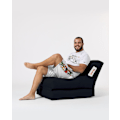 Miniatyrbillede 3 af 9: Garden Bean Bag Siesta Sovesofa Puf - Sort