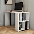 Miniatyrbillede 1 af 6: Arbejdsbord Lima - hvid, sort marmor