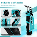 Miniatyrbillede 5 af 5: 4-delt børnegolfkøllesæt med golftaske og regnslag til børn i alderen 8-10 år blå