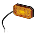 Miniatyrbillede 1 af 7: Sidemarkeringslygte 12/24V rav 80 x 44 mm LED