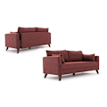Miniatyrbillede 6 af 8: 2-Sæder Sofa Bella Sofa Til 2 Pr - Claret Rød