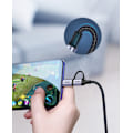 Pikkukuva 8 / 9: 2in1 Vahva punottu kaapeli USB - microUSB + USB-C 1m 2.4A musta