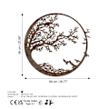 Miniatyrbillede 7 af 7: Dekorativt metalvægtilbehør Rusty Tree