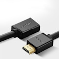 Miniatyrbillede 5 af 8: HDMI 2.0 4K forlængerkabel adapter 1m sort