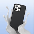 Miniatyrbillede 7 af 8: Gummi fleksibelt silikone cover til iPhone 13 Pro sort