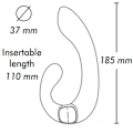 Miniatyrbillede 6 af 7: Shunga - Miyo Intim Massager Sort