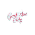 Miniatyrbillede 5 af 7: Dekorativ Plast Led-belysning Good Vibes Only 2 - Rød