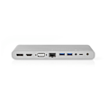 Pikkukuva 6 / 9: USB Telakointiasema | USB 3.2 Gen 1 | USB-C™ Uros | DisplayPort Naaras / HDMI naaras / RJ45 Naaras / VGA Naaras / 2x 3.5 mm naaras / 2x USB-C™ / 4x US