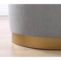 Pikkukuva 5 / 5: Pouffe Dover - vaaleanharmaa