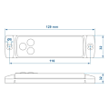 Pikkukuva 4 / 4: Takavalot 12/24V punainen 126x30mm LED
