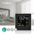 Miniatyrbild 2 av 9: Väderstation | Inomhus & utomhus | Inklusive trådlös vädersensor | Väderprognos | Tidsdisplay | LED Display | Alarmklockfunktion