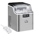 Pikkukuva 1 / 10: Ice Cube Machine 20 Kg/24H 2,3 L Jääpalakone 3,2 L Vesisäiliöllä Jääpalakone Itsepuhdistuva Ruostumaton Teräs Hopea 25,2 X 36 X 37,1 Cm