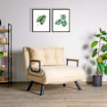Miniatyrbillede 1 af 7: 1-sædet sovesofa Sando Single - Creme