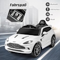 Pikkukuva 3 / 5: 12V Aston Martin DBX lastenauto 2,4G kaukosäätimellä 1,4-2,5 km/h valkoinen