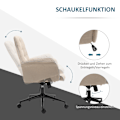 Miniatyrbillede 6 af 10: Drejestol Kontorstol Højdejusterbar Ergonomisk Rocker Funktion Skum