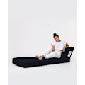 Miniatyrbillede 6 af 9: Garden Bean Bag Siesta Sovesofa Puf - Sort