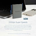 Miniatyrbillede 4 af 6: Bærbar SSD ESD360C USB-C 1TB 20 Gbps (R2000/W2000 Mb/s)