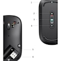 Miniatyrbillede 8 af 9: Handy trådløs mus til en USB-computer, grå