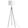 Miniatyrbillede 1 af 9: Gulvlampe Moderne Gulvlampe E27, Stål & Polyester, Sort & Hvid, 37X37X152Cm
