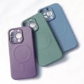 Miniatyrbillede 3 af 7: Silikone etui med MagSafe til iPhone 15 Pro Silikone etui creme