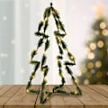 Miniatyrbillede 3 af 5: 3D juletræ 40 cm med 30 LED lys, grøn farve