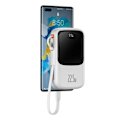 Pikkukuva 7 / 9: Powerbank pikalatauksella 10000mAh 22,5W QC-PD-SCP-FCP USB-C-kaapeli valkoinen